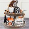 Halloween Decor Bundle – BOO Wooden Signs, Cute Gnomes Plush, and Bead Garland – Farmhouse Rustic Tiered Tray Decorations for Home, Table, and Room
